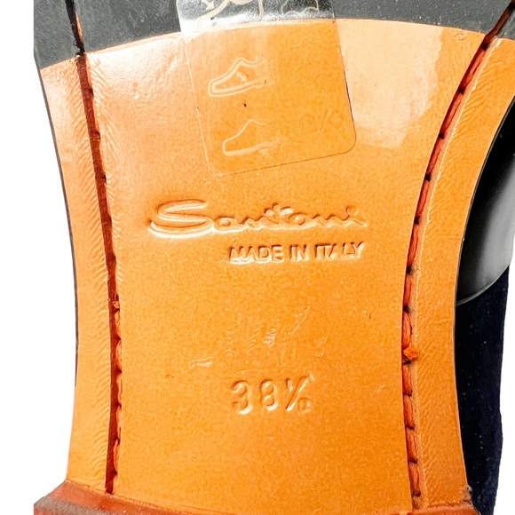 Santoni Suede and Leather Double Monkstrap Oxfords | 38.5 (8.5) - Picture 11 of 15